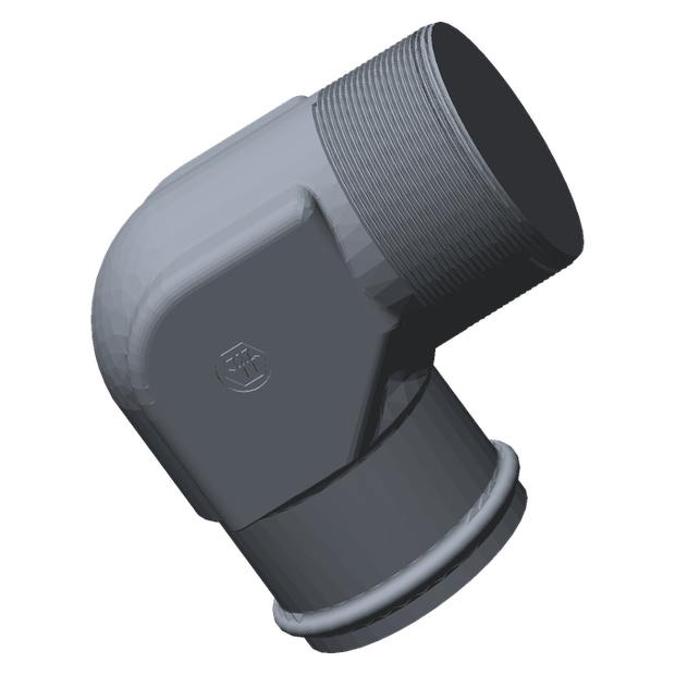 Crossover Tube Elbow CAD render