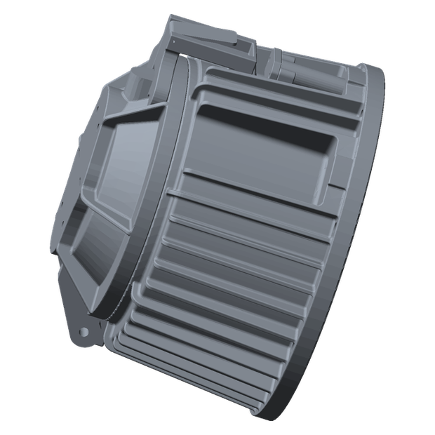 Mr Fusion Base CAD render