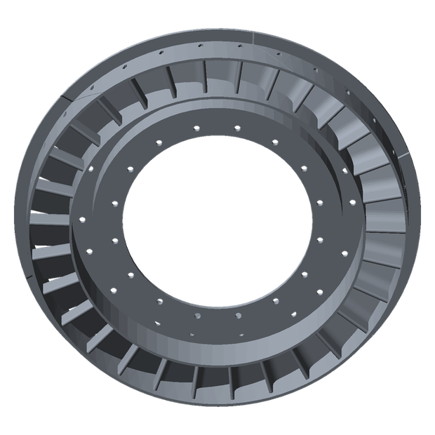 Plutonium Turbine CAD render