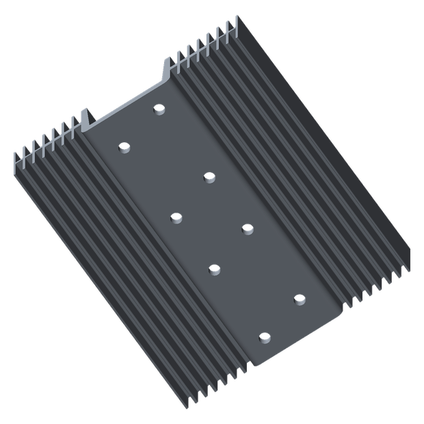 Radio Heatsink CAD render