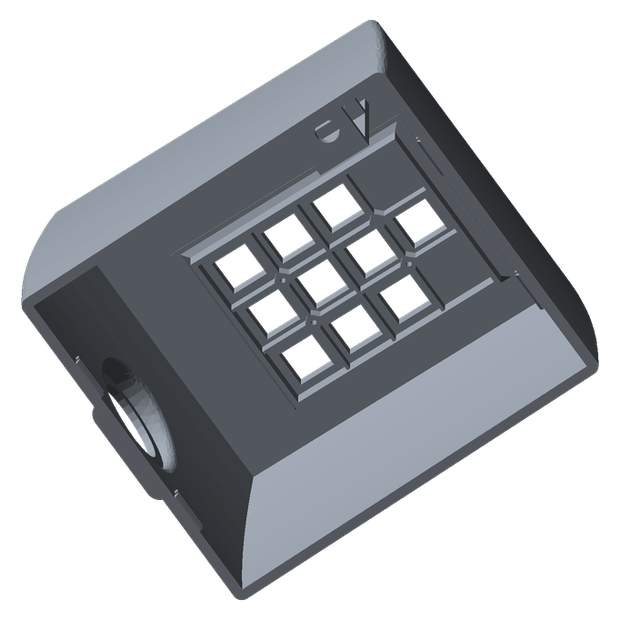 Time Circuit Keypad CAD render