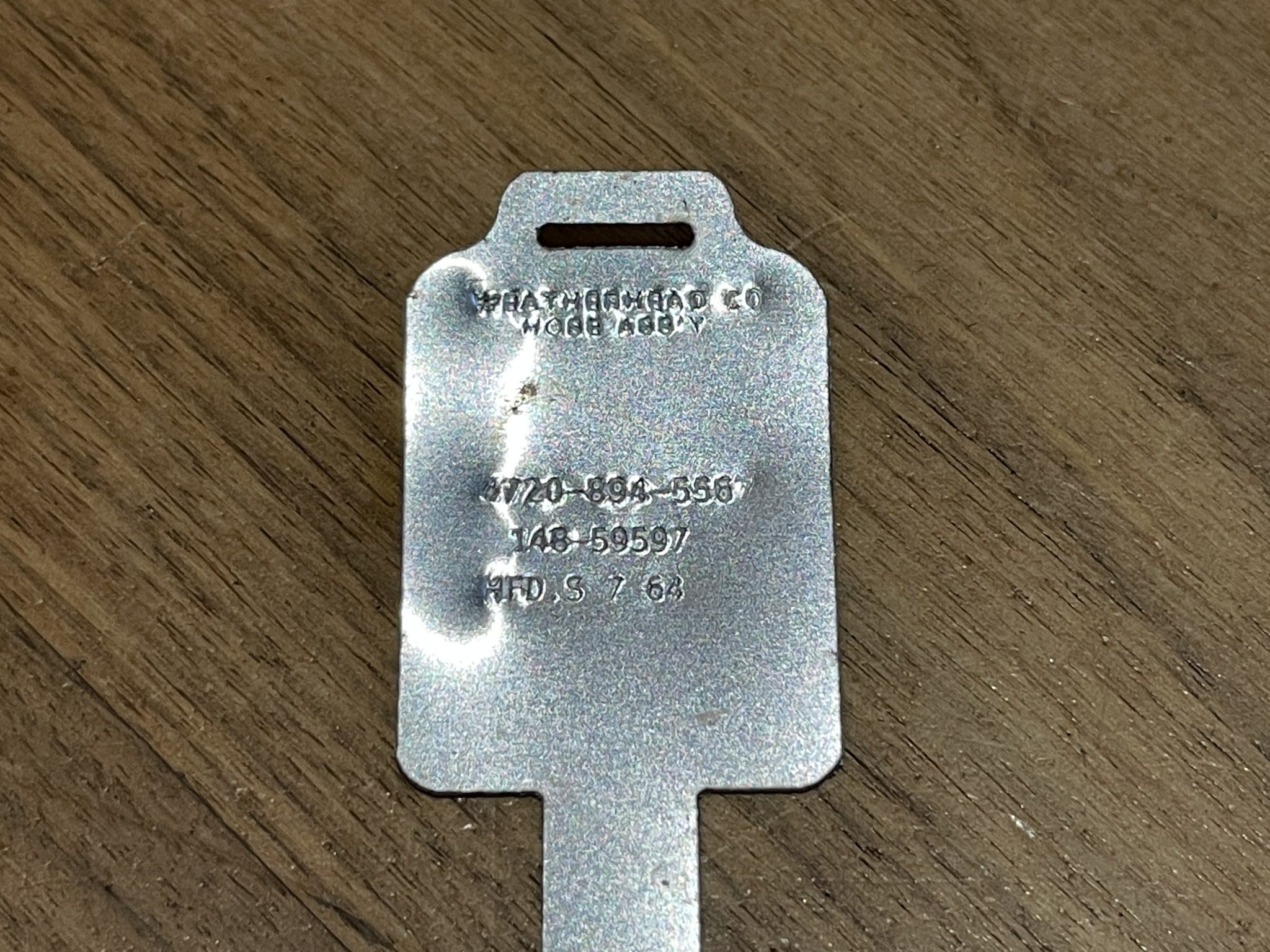 Weatherhead Co Hose Tag DTM Props